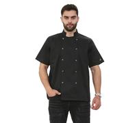Unisex Chef Jacket Chef Whites Chefs chef apron Jacket Chef's Clothing, Professional Chef Uniform, Short Sleeves (M)