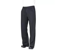 Unisex Chef Trousers - Professional Kitchen Workwear Pants for Hotel, Restaurant & Catering Staff, Lightweight Breathable Cooking Uniform, Durable Comfortable Fit (XS-2XL) Black