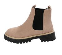 Unisex Chelsea Boots, Canvas Upper with Rubber Sole, Elastic Side Panels, Flat Heel 4.5cm, Multiple Colors, Casual Outdoor Fashion