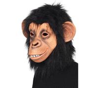 Unisex Chimp Mask Mens Ladies Gorilla Hairy Fancy Dress Face Mask Adults Animal