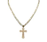 unisex Christian Jesus Cross Pendant Necklace Men Chain Religion Cross Crucifix Necklaces Prayer Baptism Gifts