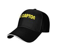 Unisex Clapton Singer Eric Baseball Cap Casual Sandwich-Style Breathable Sun Hat Summer hat Adjustable Size dad hat for Running Workouts and Outdoor Activities