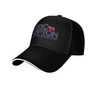 Unisex Clapton Singer Eric Baseball Cap Casual Sandwich-Style Breathable Sun Hat Summer hat Adjustable Size dad hat for Running Workouts and Outdoor Activities