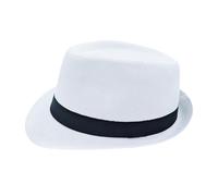 Unisex Classic 1920s Fedora Hat Short Brim Panama Trilby Hat Casual Jazz Cap for Men Women