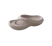 Unisex Cloud Flip Flops Platform Orthotic Cushion Arch Support Casual Slippers Women Outdoor Solid Colour Walking Slides Men Lightweight Lounge Non-Slip Strappy Sandals Shoes (Grey, 6)