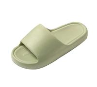 Unisex Cloud Slides with Anti-Slip Sole - Quick-Dry Bath Sandals for Shower Pool Gym, Lightweight House Pillow Slippers for Women and Men Beach Wading Non Slip Slides (Green #3, 4.5)