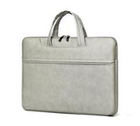 Unisex Computer Bag, Comfortable Handbag with Zipper, Stylish Storage Bag Suitable for Casual Professional Attire (Light gray,40 * 30 * 3cm/15.7 * 11.8 * 1.1in)