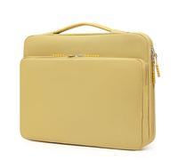 Unisex Computer Bag, Wear-Resistant Office Bag, Multi-Layer Design Handbag, Suitable for Computer and Mobile Phone Storage (Lemon yellow,36 * 4 * 25cm/14.1 * 1.5 * 9.8in)