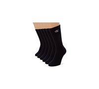 Unisex Core 6pp Crew Ankle Socks, Nero, 8-Jun UK