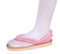 unisex Cosplay Clog Shoes Kamado Tanjirou Nezuko Kochou Shinobu Geta Slippers Japanese flip flops , Kamado(pink), 5.5-6 Women/4-5 Men
