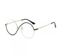 Unisex Cosplay Glasses and Hat for UK Movie Wicked's Elphaba - Circular Eyewear for Witchy Party
