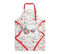 Unisex Cotton Chef Apron For Kitchen Cooking, BBQ & Baking (Red Birds)