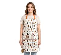 Unisex Cotton Cooking Aprons For Kitchen Baking & BBQ Grill Apron (Dog)