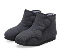 Unisex Cotton-padded Slip on Casual Warm Boots, Men Adjustable Extra Wide Shoes, Comfortable Walking Slippers, for Diabetic Arthritis Edema Swollen Men Dark Gray 7.5