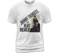 Unisex Cotton T-Shirt Johnny Thunders and The Heartbreakers L.A.M.F. Jerry Nolan WhiteLarge