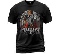 Unisex Cotton T-Shirt The Muppet Christmas Carol Light The Lamp Not The Rat Black
