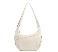 Unisex Crescent Nylon Crossbody Bag - Lightweight Spacious Commuting Shoulder Bag - Plain Casual Top-Handle Bags (white)