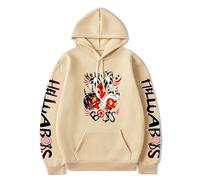 Unisex Crew Neck Anime Print Pullover - Helluva Boss Graphic Sweater Casual Loose Long Sleeve Hoodie