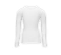 Unisex Crew Neck Long Sleeve T-Shirt Helps with Soothing Eczema, Moisturises Dry & Irritated Skin, Reduces Itching, Skincare Clothing for Kids (7-8 Years) White
