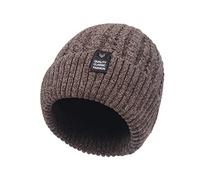 Unisex Cuffed Daily Beanie Thicken Fluffy Plush Lining Winter Thermal Hats Cold Weather Knit Skull Cap Plain Warm Soft Snow Ski Cap Cycling Camping Hiking Headwear Womens Mens Gifts