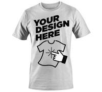 Unisex Custom Personalised Design Photo Image Text Name Printed T-Shirts Tees Top - Size S - |White|