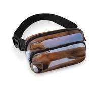 Unisex Cute Mini Zipper Everywhere Belt Bag with Adjustable Strap | Fox Fanny Pack Fashion Waist Pack Minimalist Small Crossbody Bag for Men Women Travel Hiking