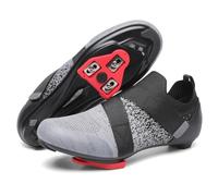 Unisex Cycling Shoes Compatible with Peloton & SPD Bike Shoes Grey 42