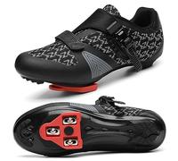 Unisex Cycling Shoes for Men Women Compatible with Peloton Bike Shoes with Delta Cleats for Road Biking Indoor Outdoor Pedal, Black, 15 Women/13 Men