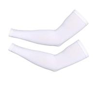 Unisex Cycling Sleeves Uv Protection Arm Sleeves Cycling Supplies For Cycling Camping Use 1Pair White Professional Processed