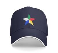 Unisex Dad Hat Druze Star Outdoor Hat Vintage Running Cap Adjustable Sun Visor Hat for Summer Cycling Training