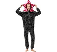 Unisex Demogorgon Onesie Womens Mens Demogorgon Pyjama Long Sleeved One Piece Pajamas Hooded Flannel Fleece Sleepwear Winter Christmas Pajama for Adults (UK, Alpha, M, Regular, Regular, Adults)