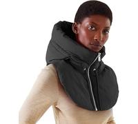 Unisex Detachable Collar, Women Sleeveless Zip Up Fake Collar Warm Hooded Mock Collar False Vest Windproof Winter Hat with Neck Cover Lightweight Half Collar for Outdoor Walking