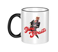 Unisex Dire Rock Band Straits Ceramic Coffee Mug 330ML Tea Cup Colorful Premium Cup for Men and Women at Home Office Travel or on Birthday Occasions