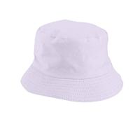 Unisex Double Side Wear Reversible Bucket Hat Trendy Cotton Twill Canvas Sun Fishing Hat Fashion Cap Angler Hit (White, One Size)