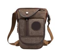 Unisex Drop Leg Bag with Faux Leather Canvas Drop Leg Bag Outdoor Fanny Pack Unisex Hip Motorcycle Bike Shoulder Cycling Multi-Pocket Casual Waist Waterproof