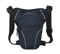 Unisex Drop Leg Bag with Faux Leather Waterproof Drop Leg Bag Thigh Hip Bag with Leg Belt Waist Pack Outdoor Cycling Motorcycle Fanny Pouch for Man Women(Deep Blue)