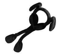 Unisex Ear Moving Bunny Ear Cute Rabbit Warmers Winters/Outdoor Ear Up Headbands Earmuffs Hearing Earmuffs (Black, One Size)