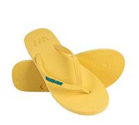 Unisex Eco Friendly 100% Natural Rubber Flip Flops… (Yellow, Numeric_3)