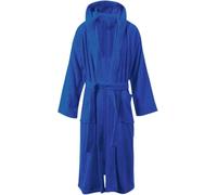 Unisex Egyptian Cotton Bath Robe 100 Percent Luxury Terry Towelling Dressing Gown Soft Hooded or Shawl Collar Housecoat Loungewear for Men and Women Super Absorbent Spa Robe Hooded Royal Blue One Size