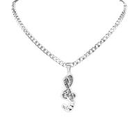 unisex Electronic Piano Musical Note Pendant Necklace Women Men Silver Color Music Notes Necklaces Jewelry