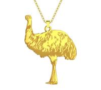 Unisex Emu Pendant Necklace World's Second Largest Bird Necklace Jewelry Party Gifts for Men and Women fashion gifts