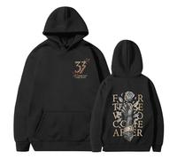 Unisex Expedition 33 Merch Clair Obscur Expedition 33 Game Hoodie Printed Plus Size Sweatshirt for Man Game Fans 03-Black XL