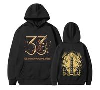 Unisex Expedition 33 Merch Clair Obscur Expedition 33 Game Shirt Printed Long Sleeves Hooide for Men Game Fans 02-Black XL