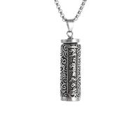 unisex Exquisite Gawu Box Openable Sachet Pendant Buddha Mantra Auspicious Amulet Necklace Women's Fashion Elegant Jewelry Gift Jewelry Accessories