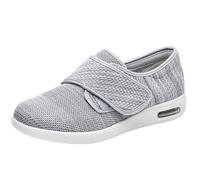 Unisex Extra Wide Diabetic Slippers for Swollen Feet, Breathable Plush Fleece Lined Arthritis Edema House Shoes with Anti-Slip Sole,005,43.5EU