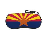 Unisex Eyeglass Case For Women, Compact Travel Sunglasses Holder For Men, Arizona Flag Glasses Case, Ultra-Light Slim Glasses Pouch, Scratch-Proof Eyewear Organizer For Running Hiking Office