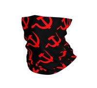 Unisex Facial Decoration Red Hammer Sickle Face Protection Durable Neck Scarf Quick Drying Hair Band For Volleyball Outdoor Sports