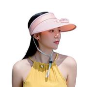 Unisex Fan Hat USB Charging Fan Cap Cooling Visor Hat with Fan Three-Speed Adjustment Large Area Sun Protection Sun Hat Summer Buckle Sun Hat UPF 50+ Fishing Hiking USB Fan Hat Casual Outdoor Hat