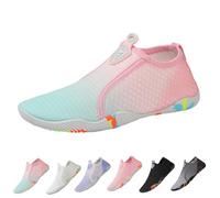 Unisex Fashion Water Shoes: Barefoot Shoes Women || Beach Shoes & Swimming Shoes || Aqua Shoes with Drainage Hole || Summer Breathable Outdoor Fitness Shoes || Sports Trail Running Shoes, Green, 5 UK