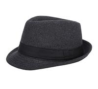 Unisex Fedora Hat Felt Trilby Hat Classic Bowler Cap Short Brim Jazz Hat Fascinators Panama Hat Vintage Top Hat Gentleman's Flat Hat Fashion Panama Sun Jazz Cap Derby Party Hat for Men Women 55-57CM